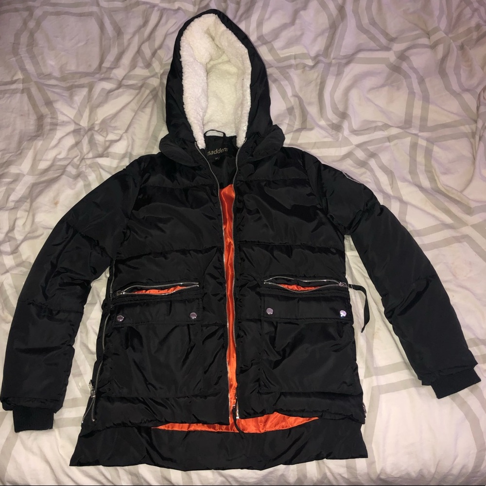 Madden NYC black winter coat size small